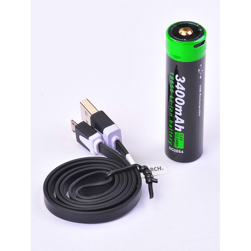 18650 batteri Oplad USB | Batterier til lommelygter
