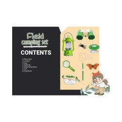 Campingset fr barn, 8 delar