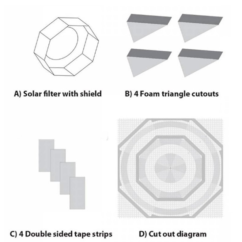 Explore Scientific solfilter 203mm SC til teleskop