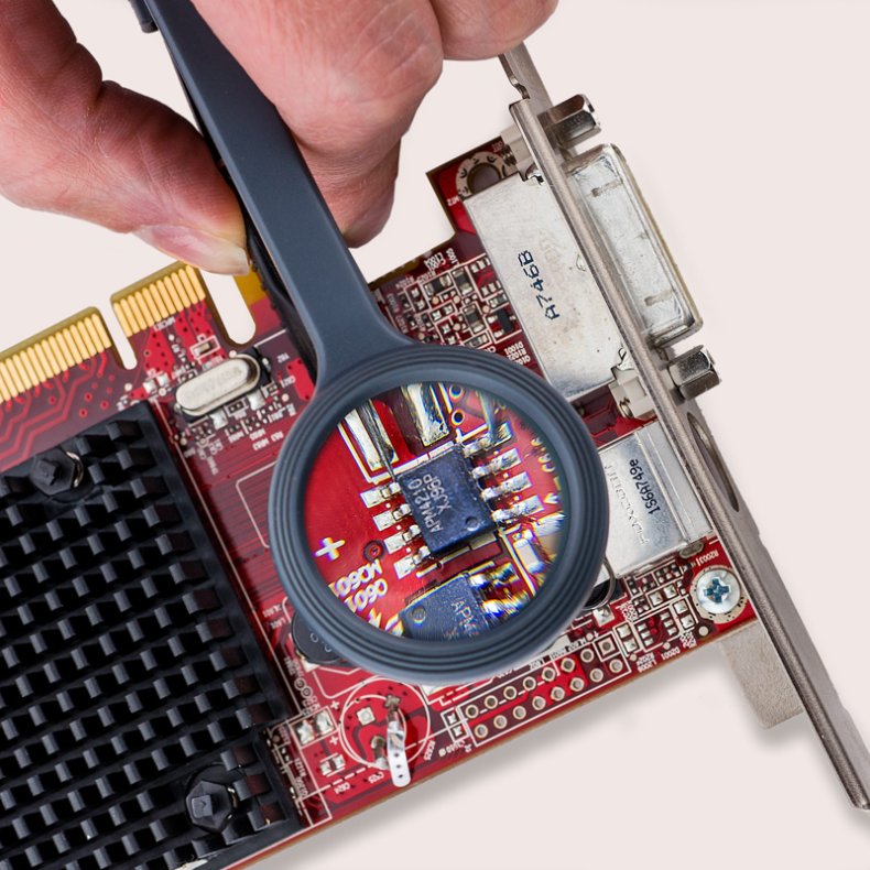 Carson Lupp med pincett