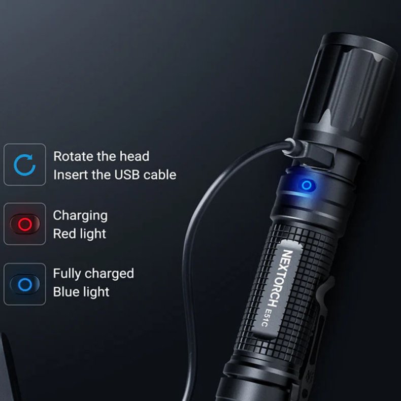 NEXTORCH E51C Ficklampa