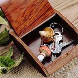 Wildlife Garden Nyckelring Kantarell