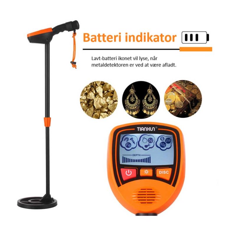 Globuz Junior Metaldetektor med Gravest