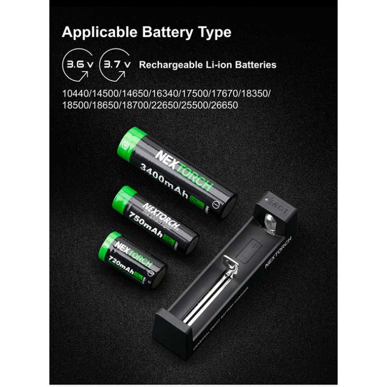 NEXTORCH DC10 Batterilader 