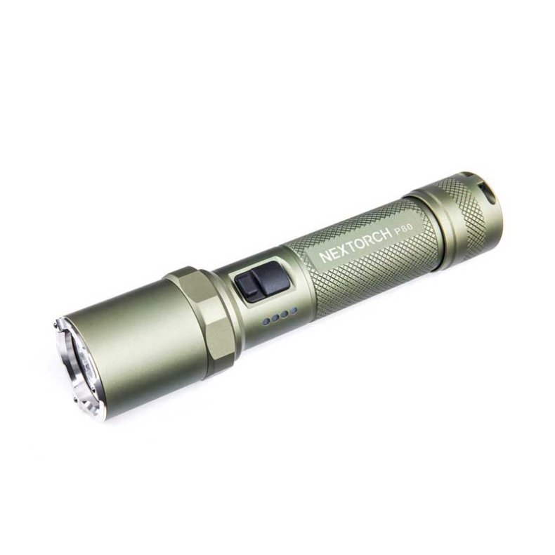 Nextorch lommelygte i oliven farve med 1600 lumens