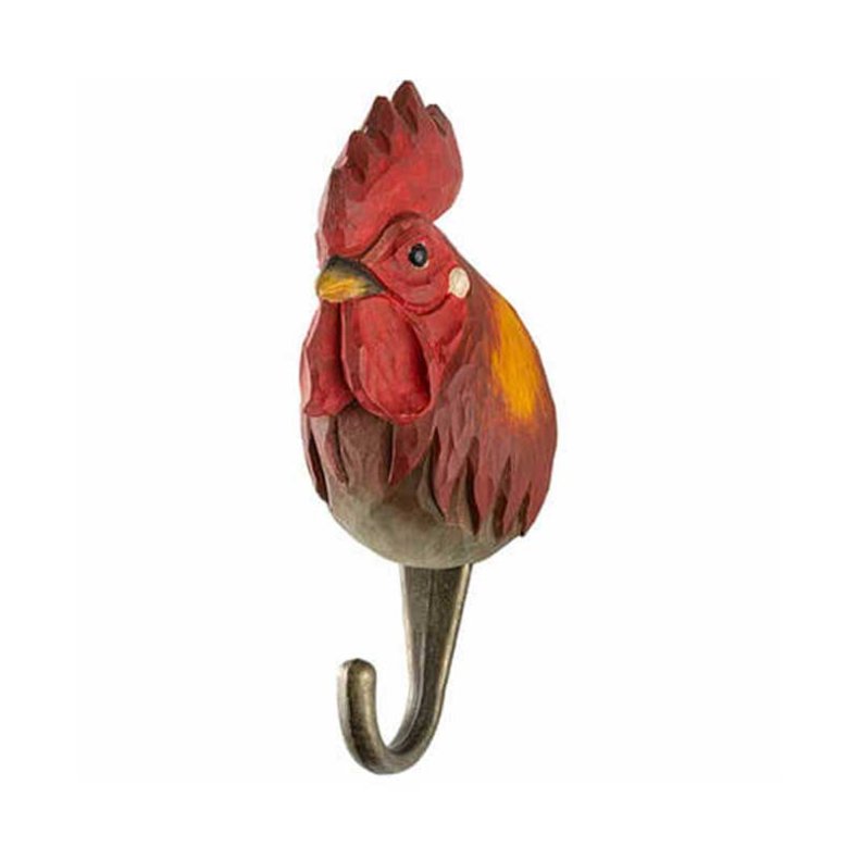 Wildlife garden trkrok i tr med motiv av en tupp 