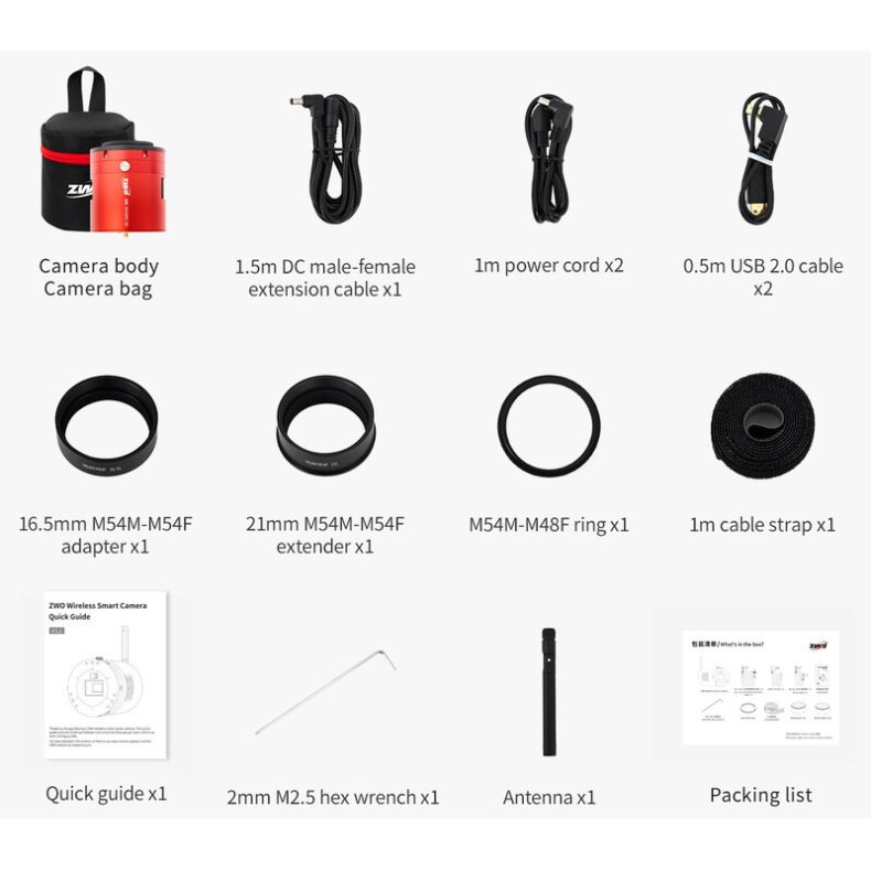 ZWO Kamera ASI 2600 MM-Air Mono