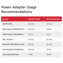 ZWO Power pack 12V 5A